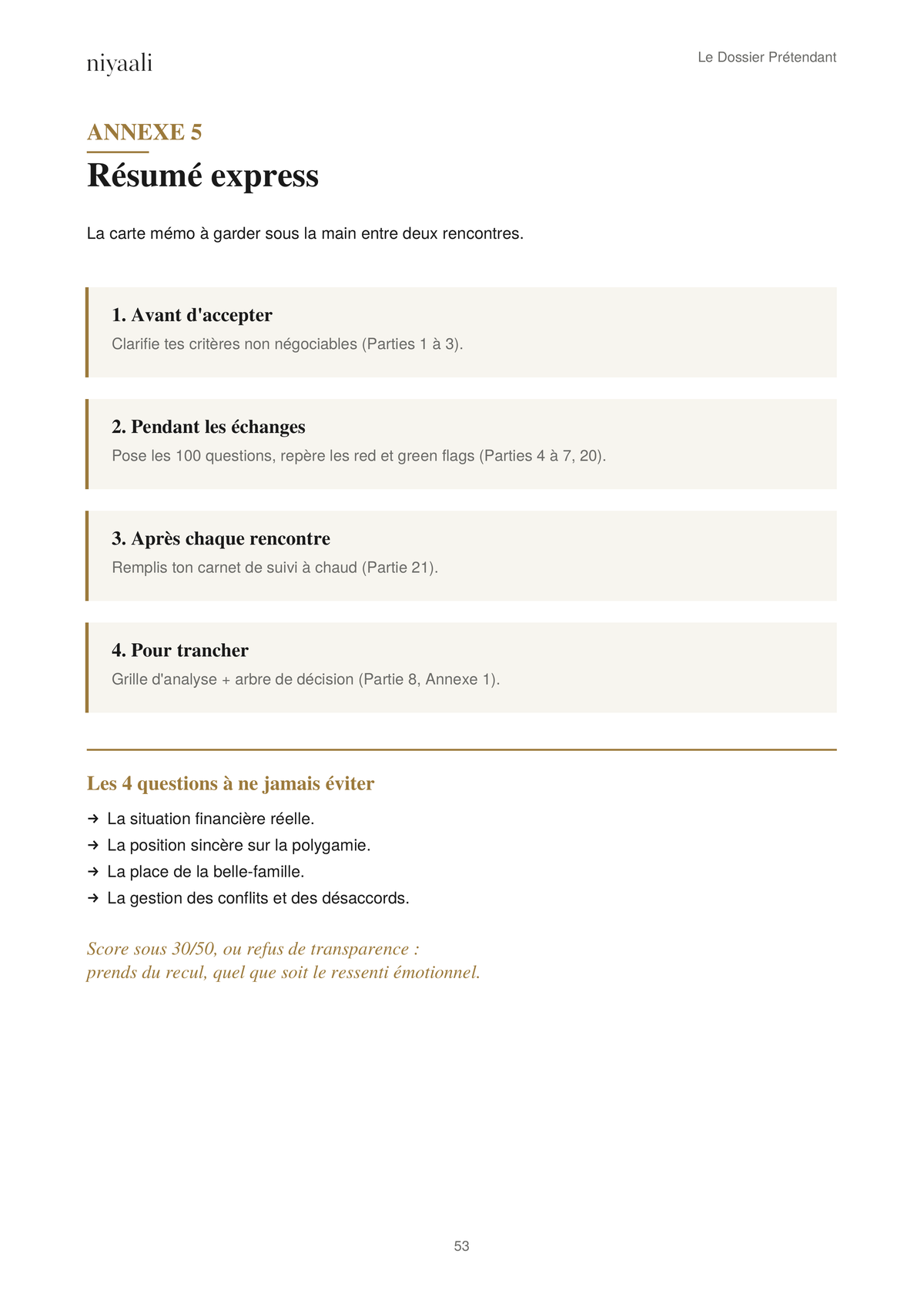Le Dossier Prétendant